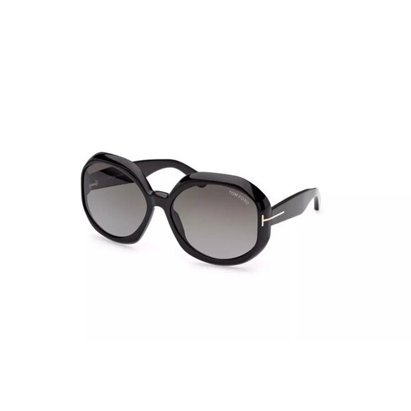 Tom Ford Accessories - New Authentic Tom Ford Georgia FT1011-01B-62 Geometric Sunglasses